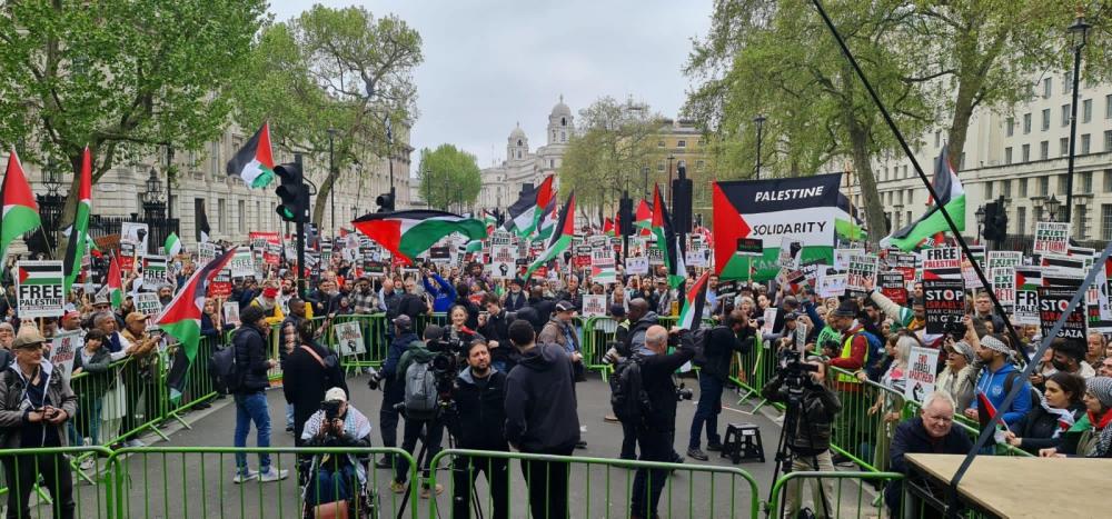 There were two protests against Israeli aggression against our people in London and Paris.