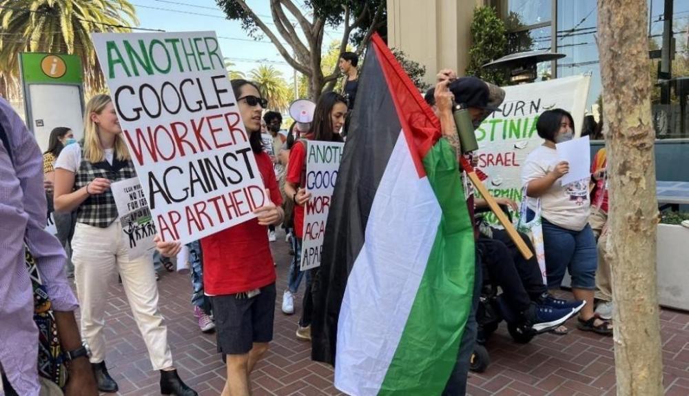 دعوة للاحتجاج على دعم جوجل للاحتلال في كاليفورنيا