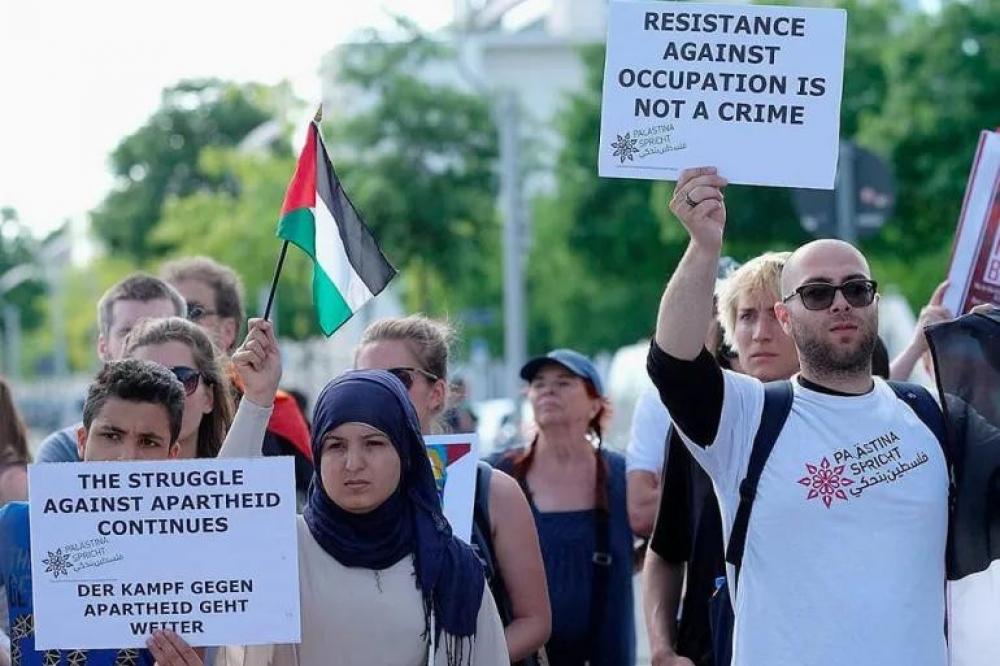"فلسطين تتكلم" هي حركة ألمانية ضد صمت الصوت الفلسطيني.