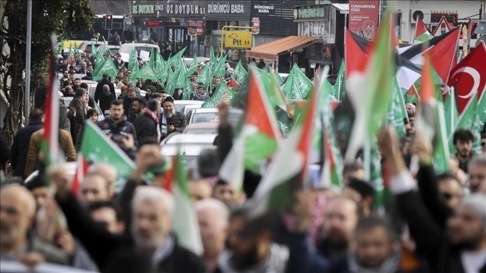إسطنبول: احتجاجات ضد حرب غزة أمام القنصلية الأمريكية