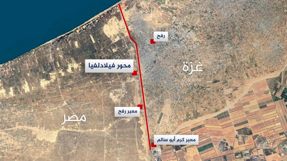 تقف مصر على "محور فيلادلفيا" من قبل حماس.