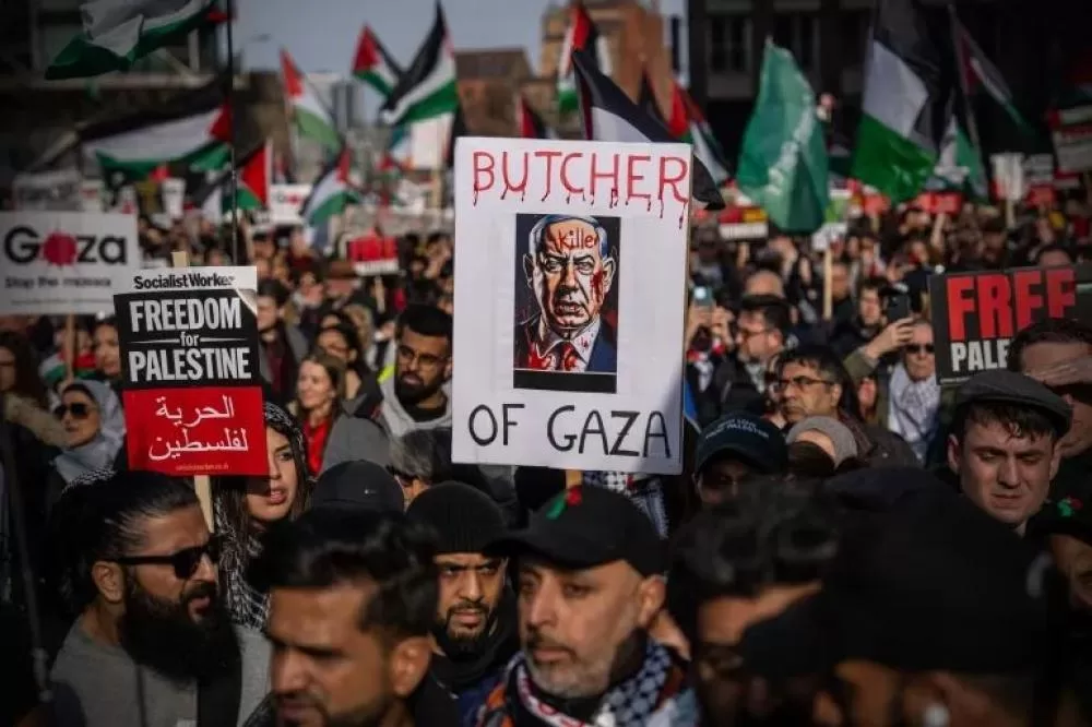 الاحتجاجات في جميع أنحاء أوروبا تندد بالحرب الإسرائيلية على غزة