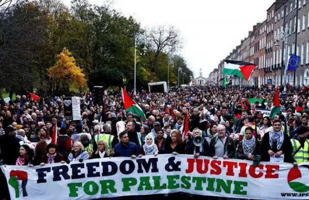 مظاهرات مؤيدة للفلسطينيين في أيرلندا
