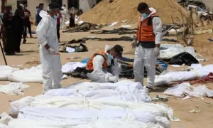 وتطالب جنوب أفريقيا بإجراء تحقيق فوري في المقابر الجماعية في غزة.